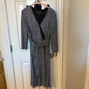 Wrap dress black label by Evan Picone purchased at JCPenney‘s